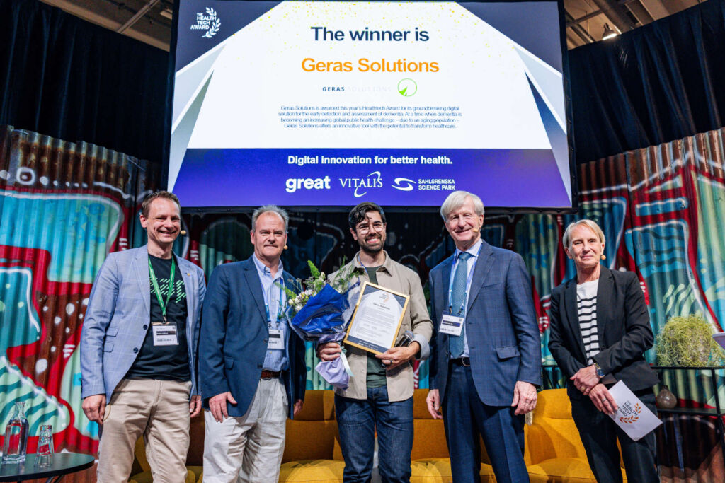 Geras Solutions wins Healthtech Award and attracts interest beyond healthcare